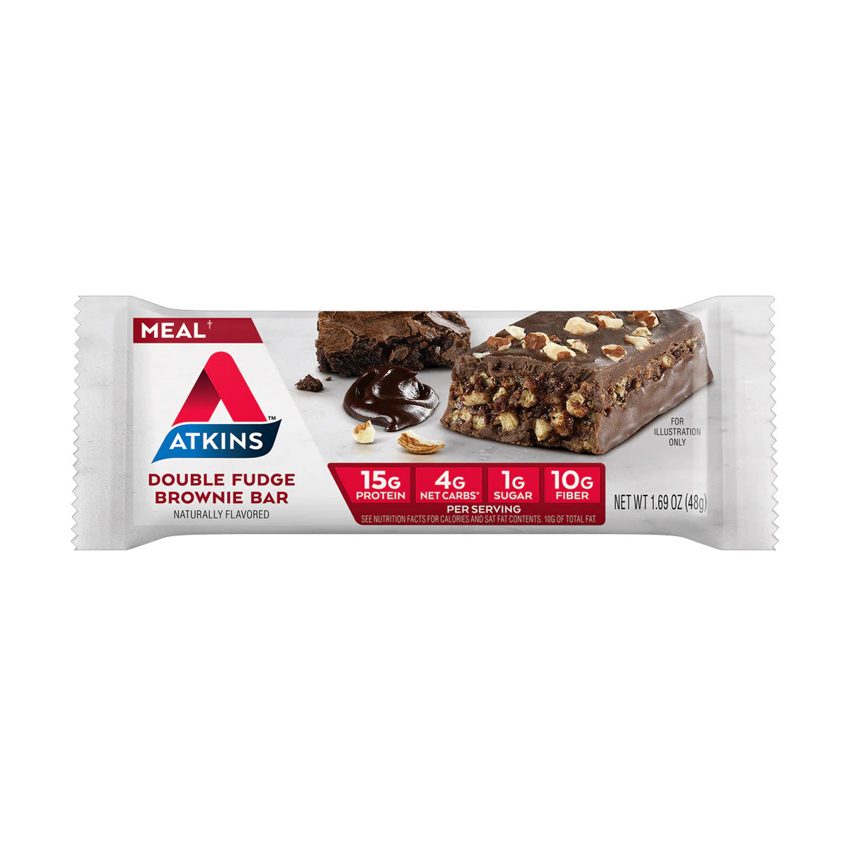 Meal Protein Bar Double Fudge Brownie 48g
