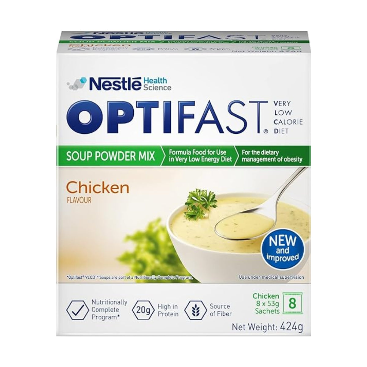 Optifast Very Low Calorie Diet Soup Chicken Flavor 424g